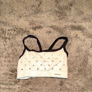 Patagonia Women's Dotted Sports Bra - White and Black